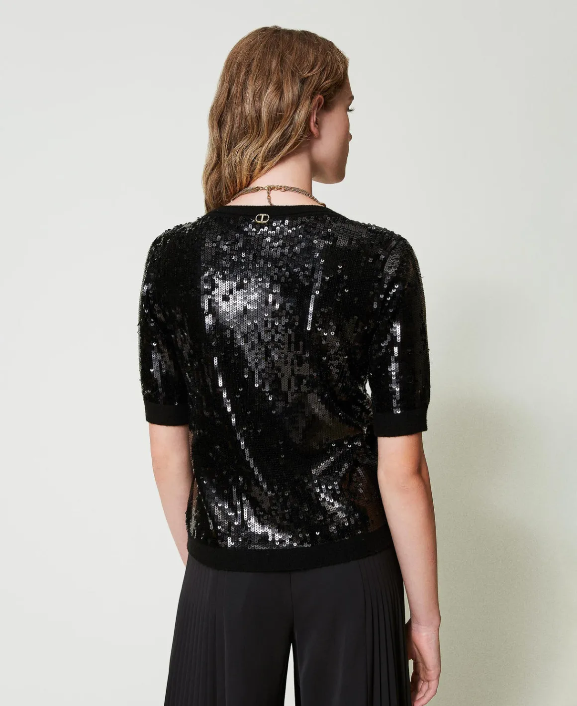 TWINSET Milano Maglia Con Ricamo In Full Paillettes | Maglie E Cardigan