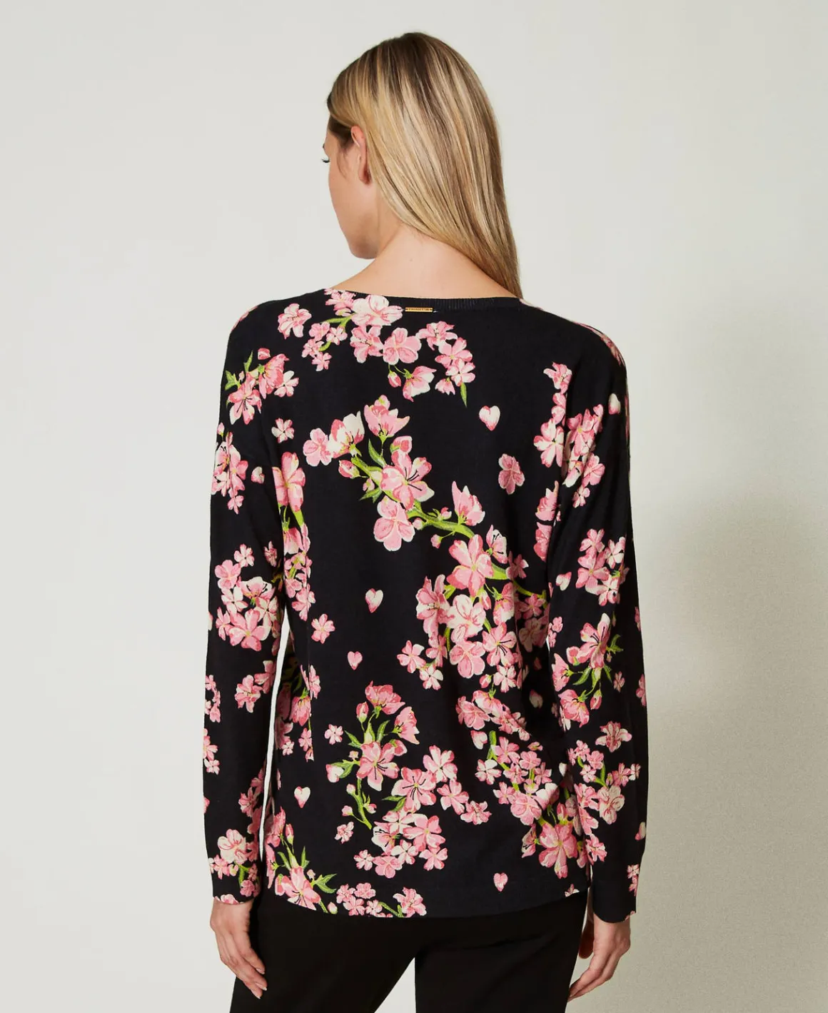 TWINSET Milano Maglia Con Stampa A Fiori E Pizzo | Maglie E Cardigan