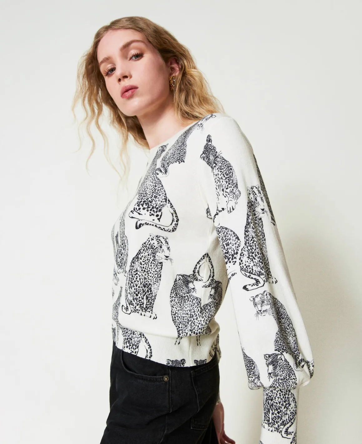 TWINSET Milano Maglia Con Stampa Giaguari | Maglie E Cardigan