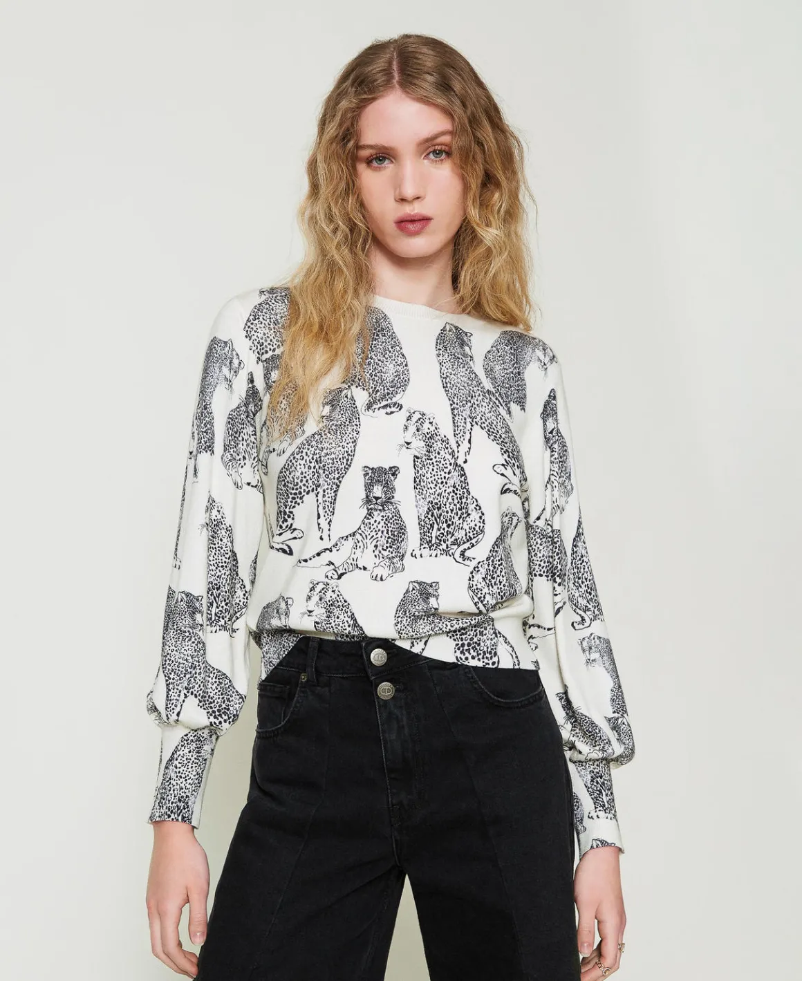 TWINSET Milano Maglia Con Stampa Giaguari | Maglie E Cardigan