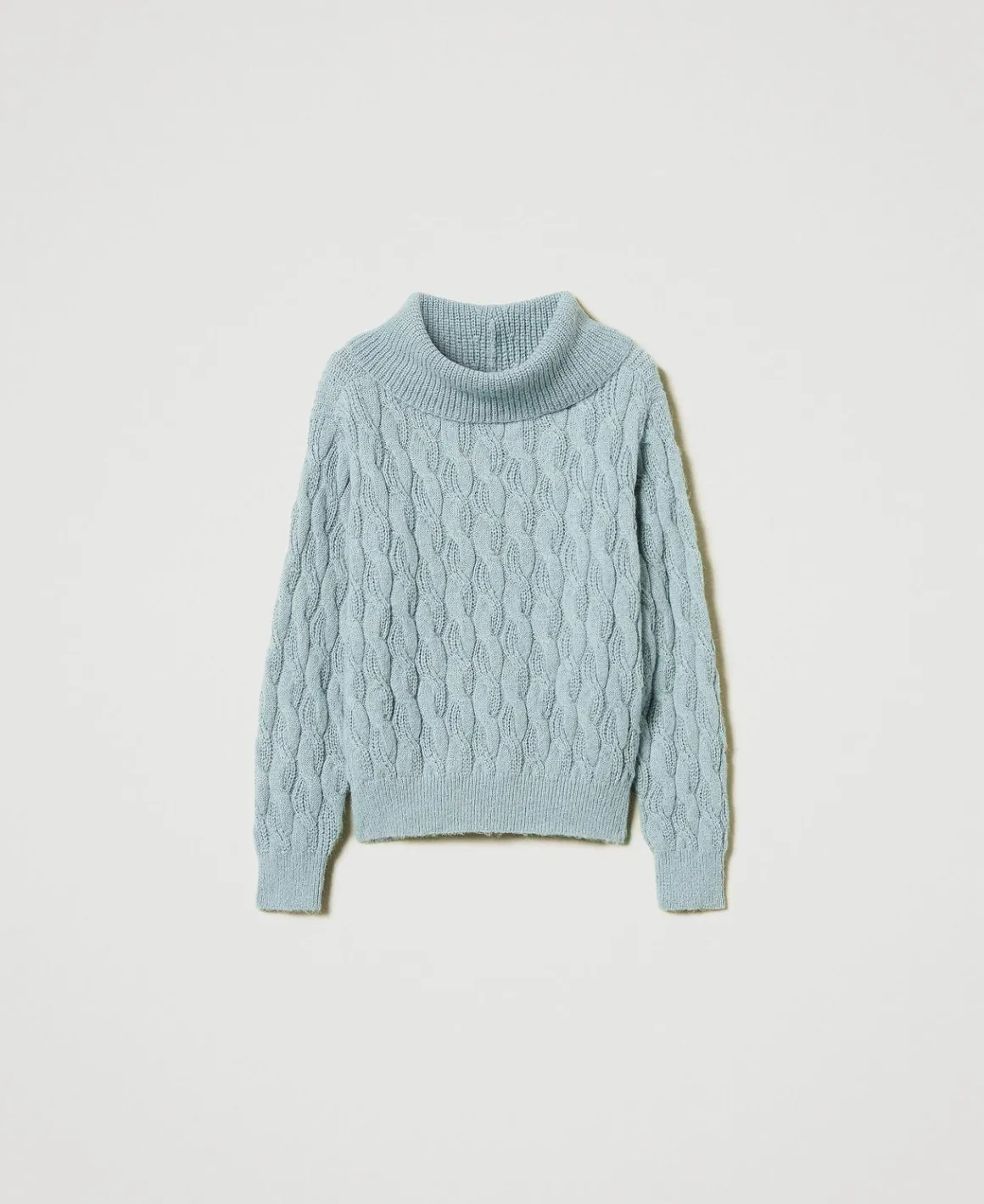 TWINSET Milano Maglia Con Trecce E Maxi Collo | Maglie E Cardigan