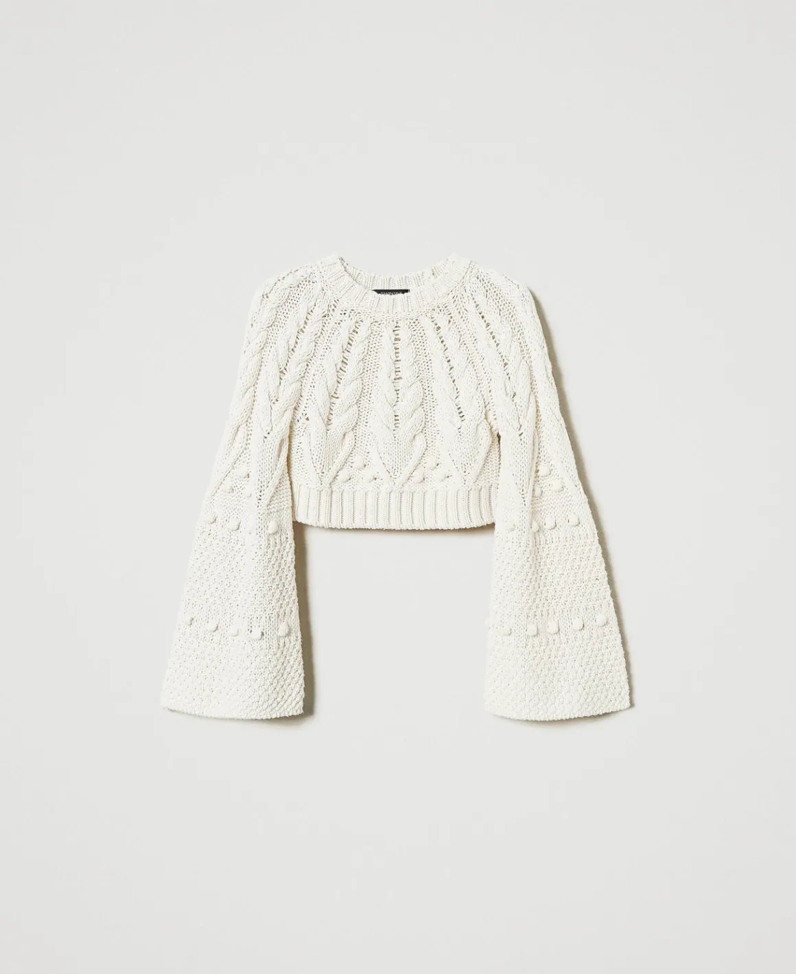 TWINSET Milano Maglia Cropped In Lana | Maglie E Cardigan
