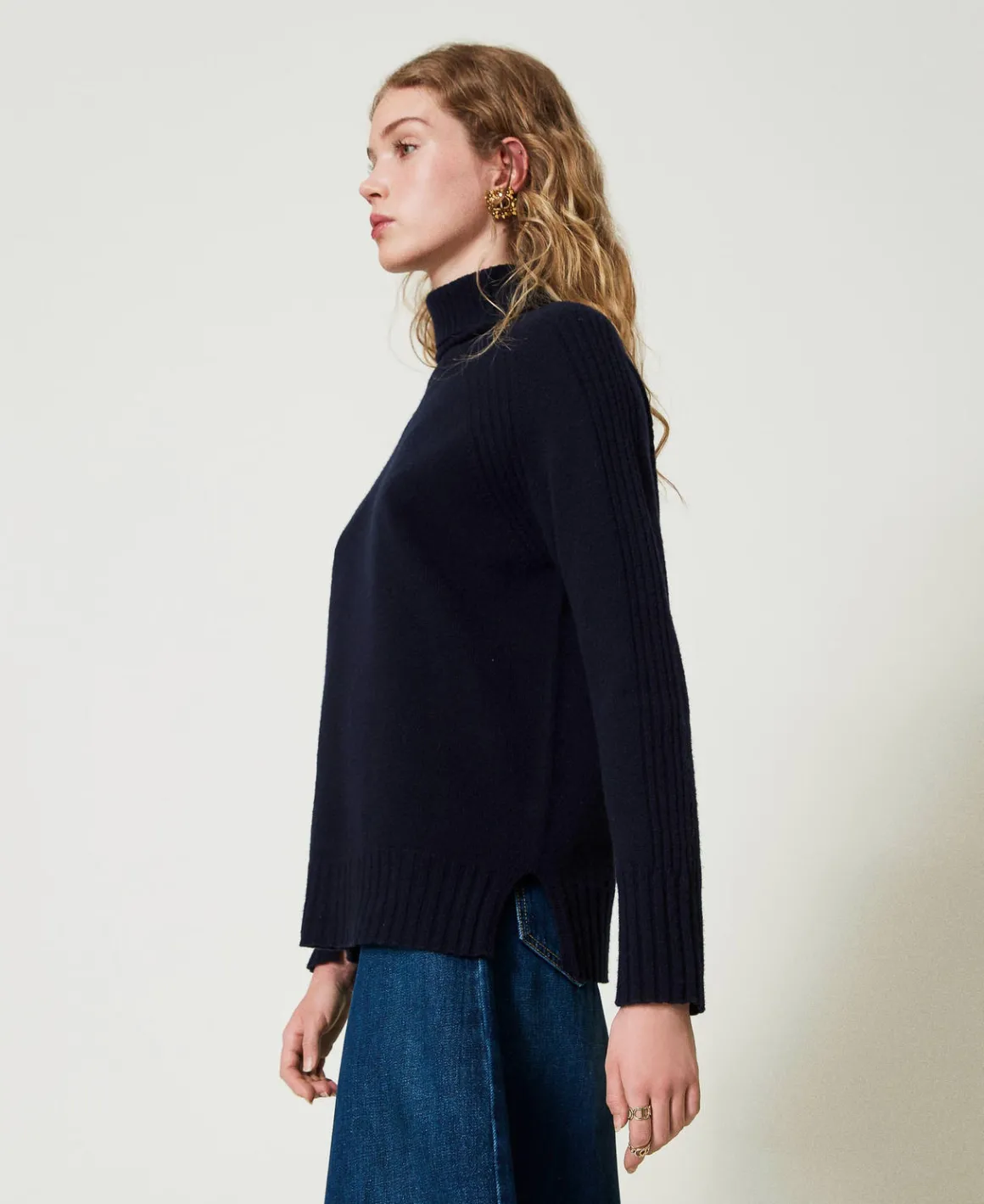 TWINSET Milano Maglia Dolcevita In Lana E Cashmere | Maglie E Cardigan