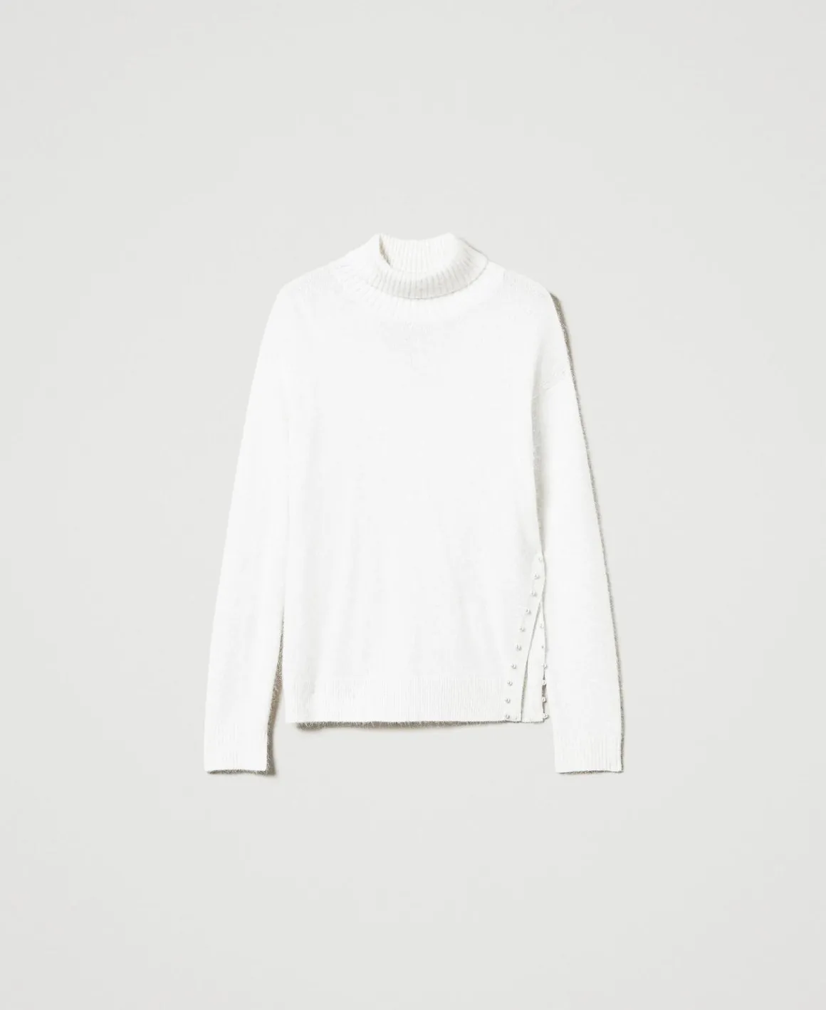 TWINSET Milano Maglia Dolcevita In Misto Angora Con Perle | Maglie E Cardigan
