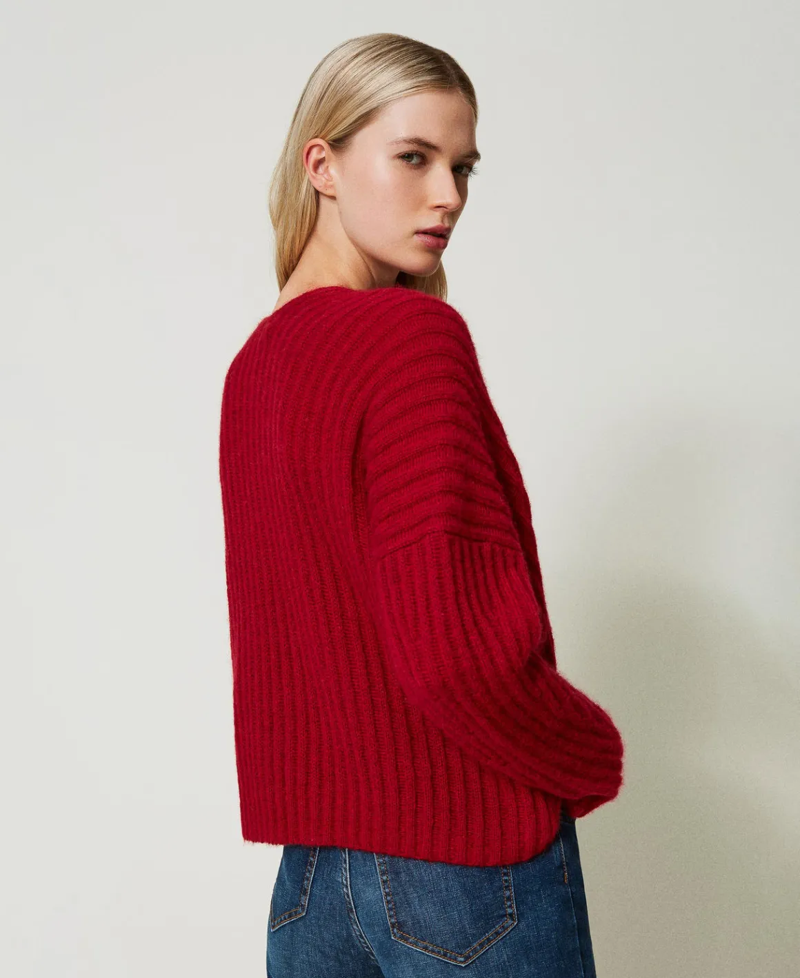 TWINSET Milano Maglia Doppio Uso In Misto Mohair | Maglie E Cardigan