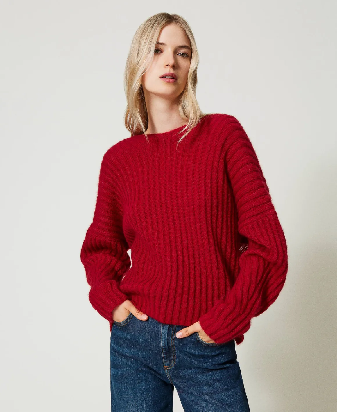 TWINSET Milano Maglia Doppio Uso In Misto Mohair | Maglie E Cardigan