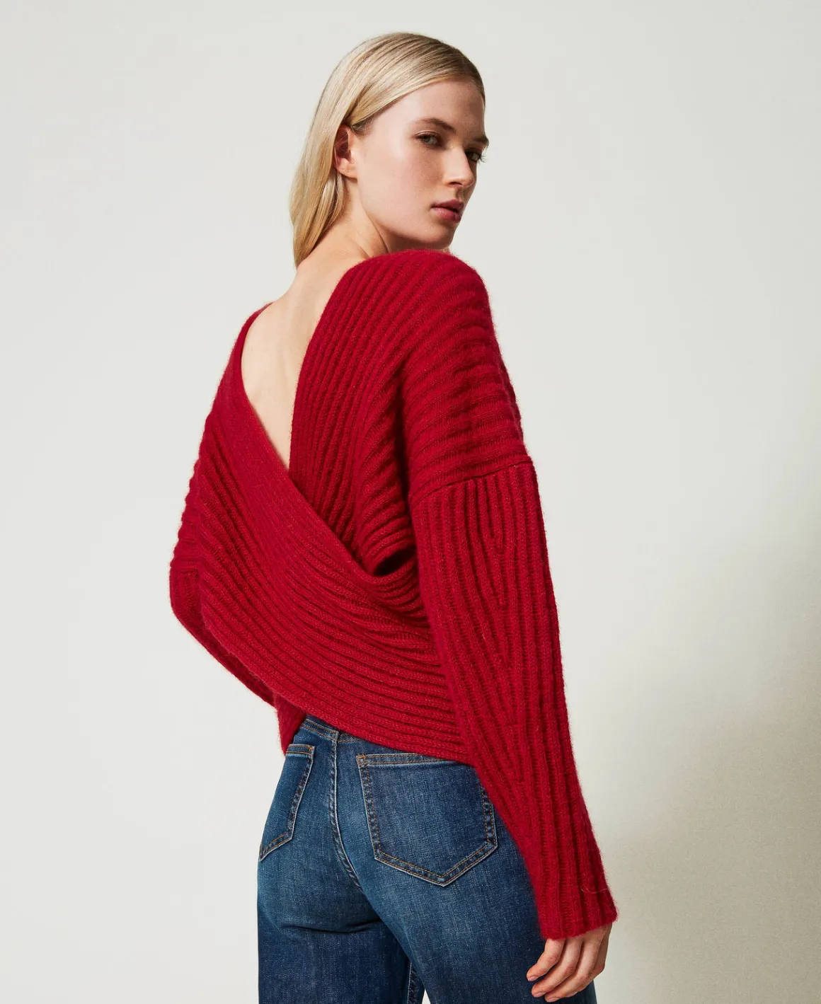 TWINSET Milano Maglia Doppio Uso In Misto Mohair | Maglie E Cardigan