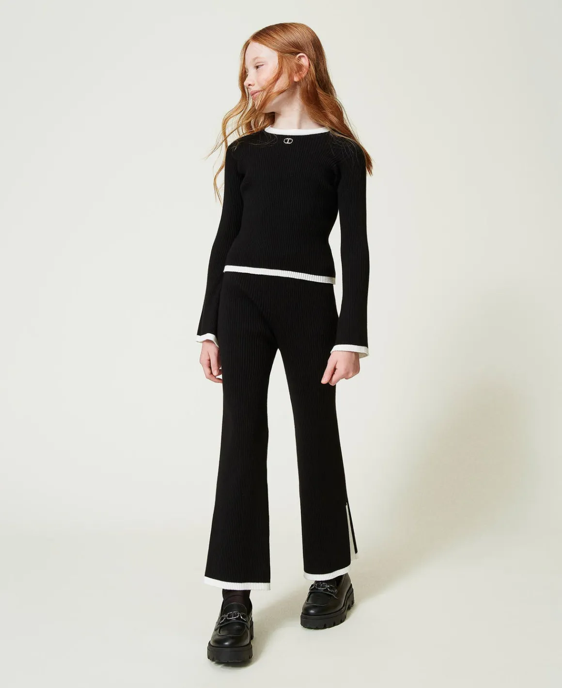 TWINSET Milano Maglia E Pantaloni Ampi A Costine | Maglie E Cardigan