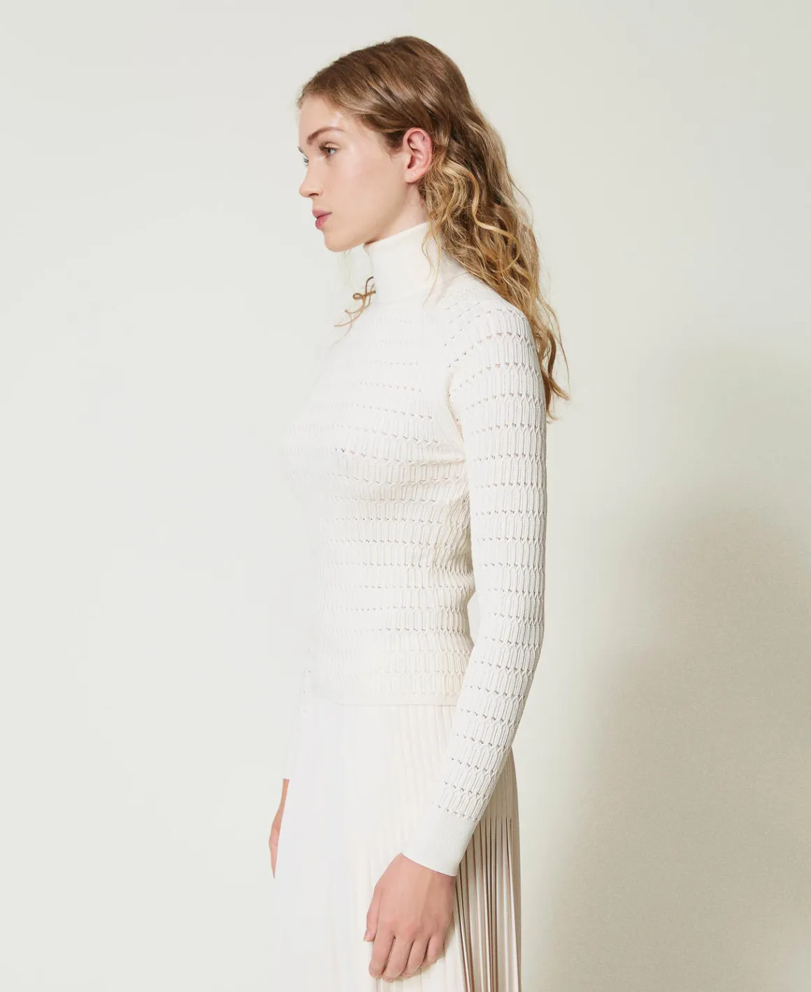 TWINSET Milano Maglia Fitted A Collo Alto | Maglie E Cardigan
