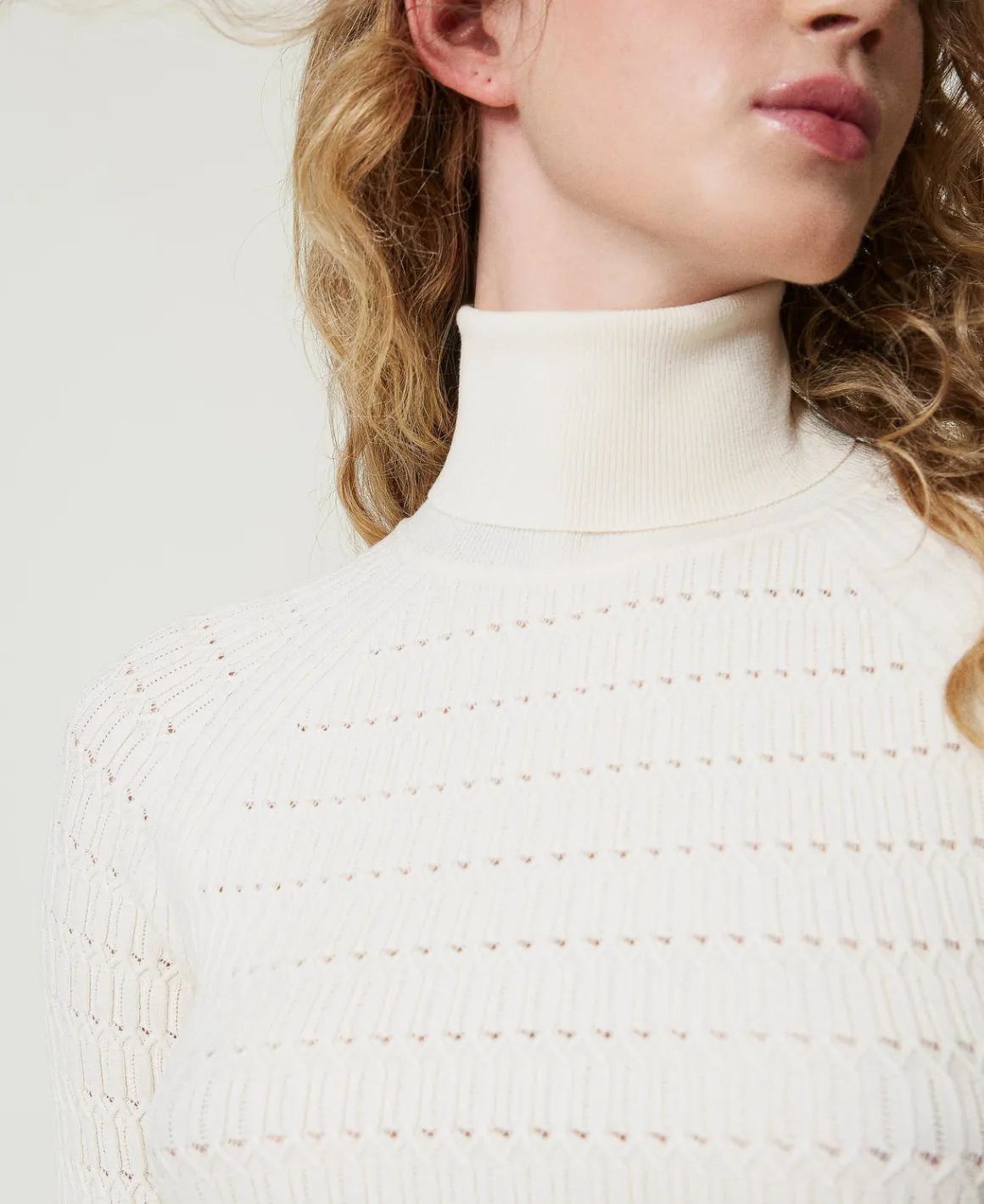 TWINSET Milano Maglia Fitted A Collo Alto | Maglie E Cardigan