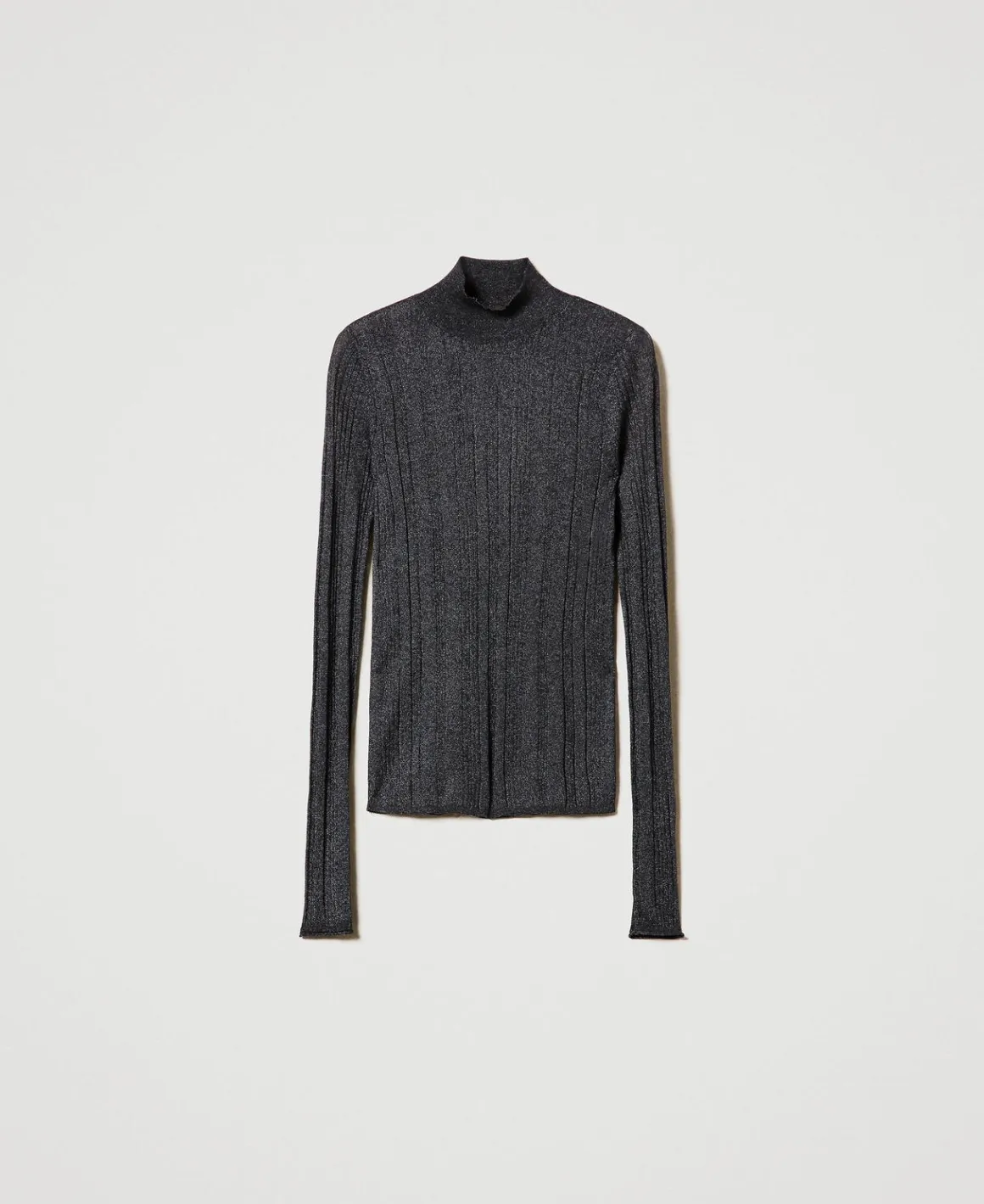TWINSET Milano Maglia Fitted A Costine Con Lurex | Maglie E Cardigan
