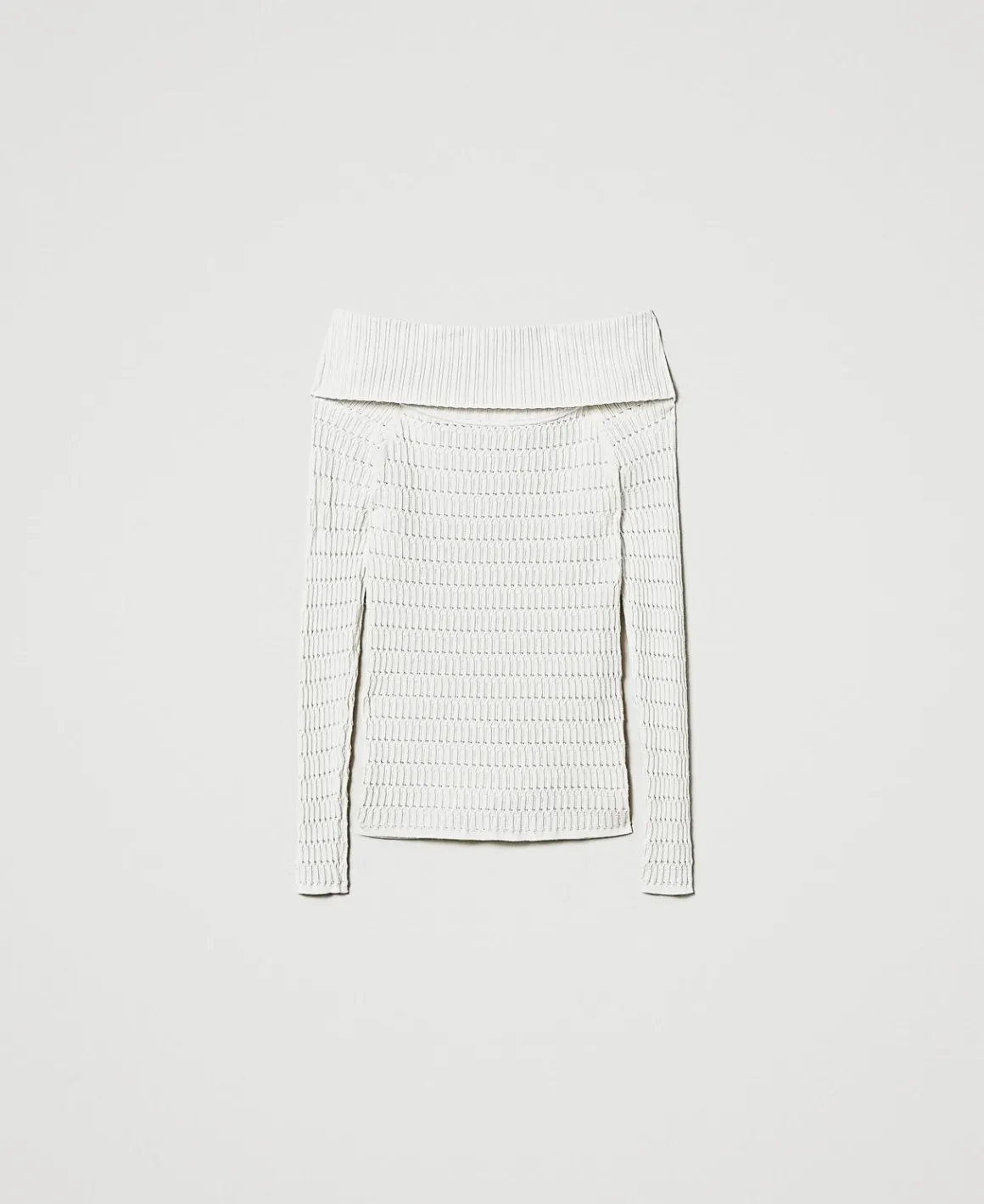 TWINSET Milano Maglia Fitted Con Collo Off Shoulder | Maglie E Cardigan