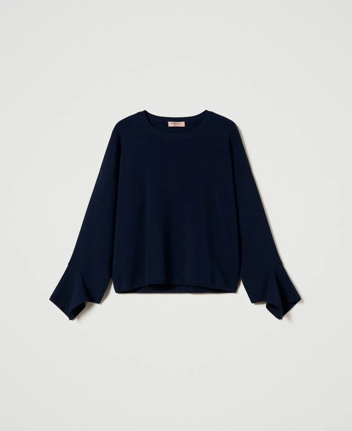 TWINSET Milano Maglia Girocollo Con Volant | Maglie E Cardigan