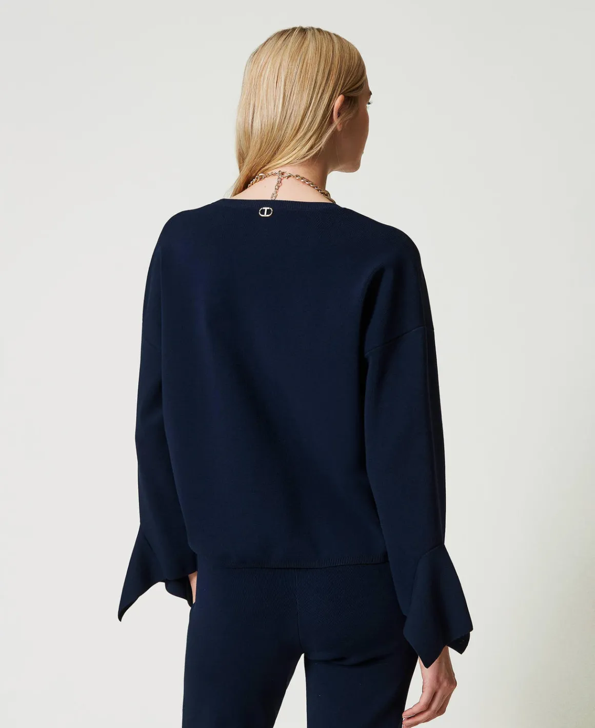 TWINSET Milano Maglia Girocollo Con Volant | Maglie E Cardigan