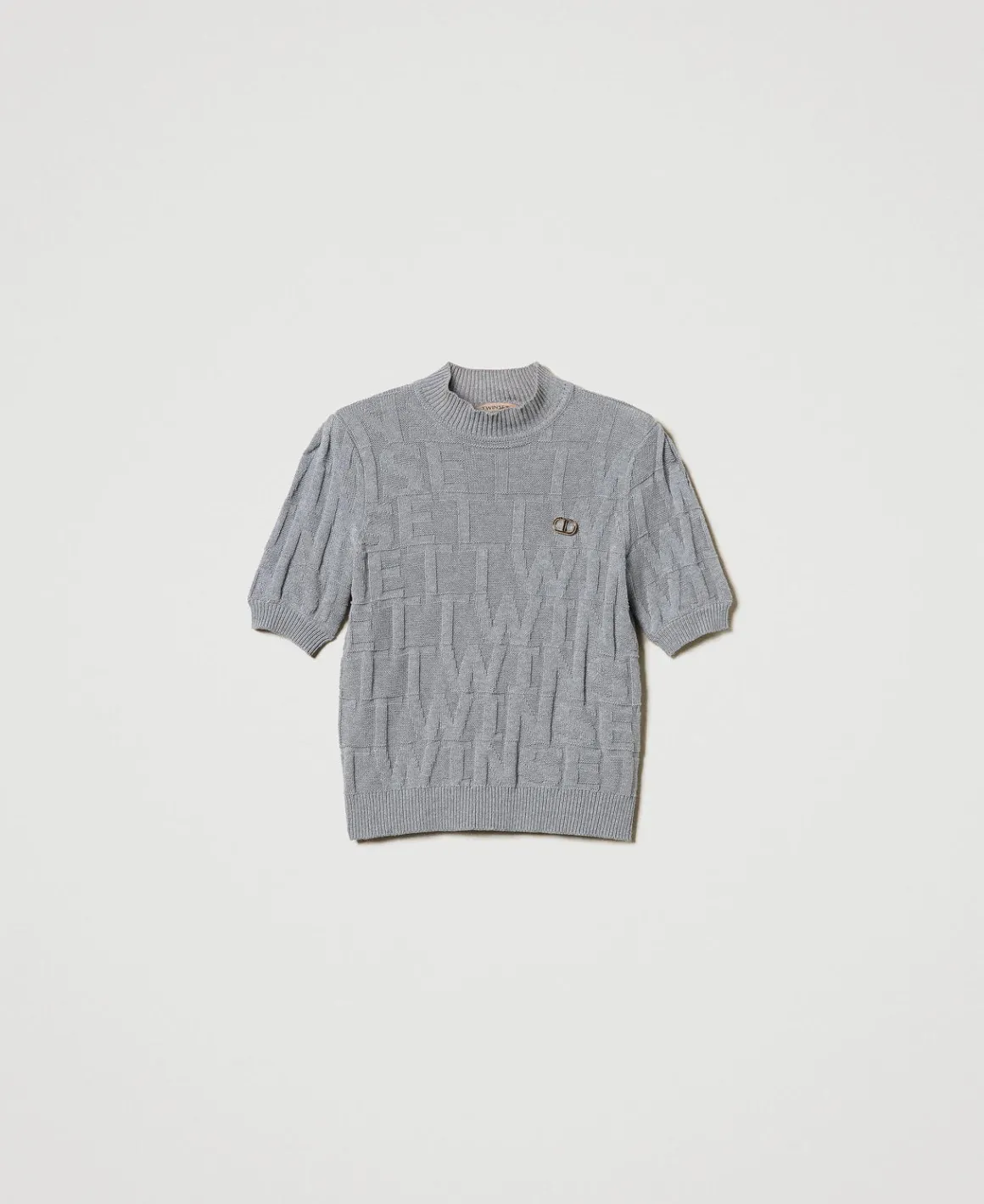 TWINSET Milano Maglia In Cotone E Cashmere Con Logo | Maglie E Cardigan