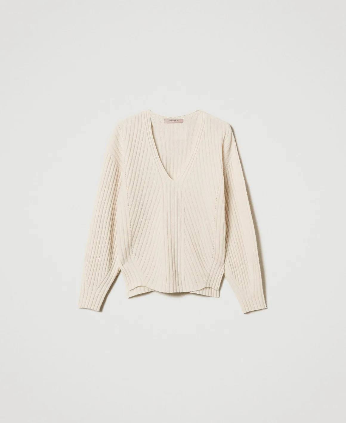 TWINSET Milano Maglia In Lana E Cashmere A Costine | Maglie E Cardigan