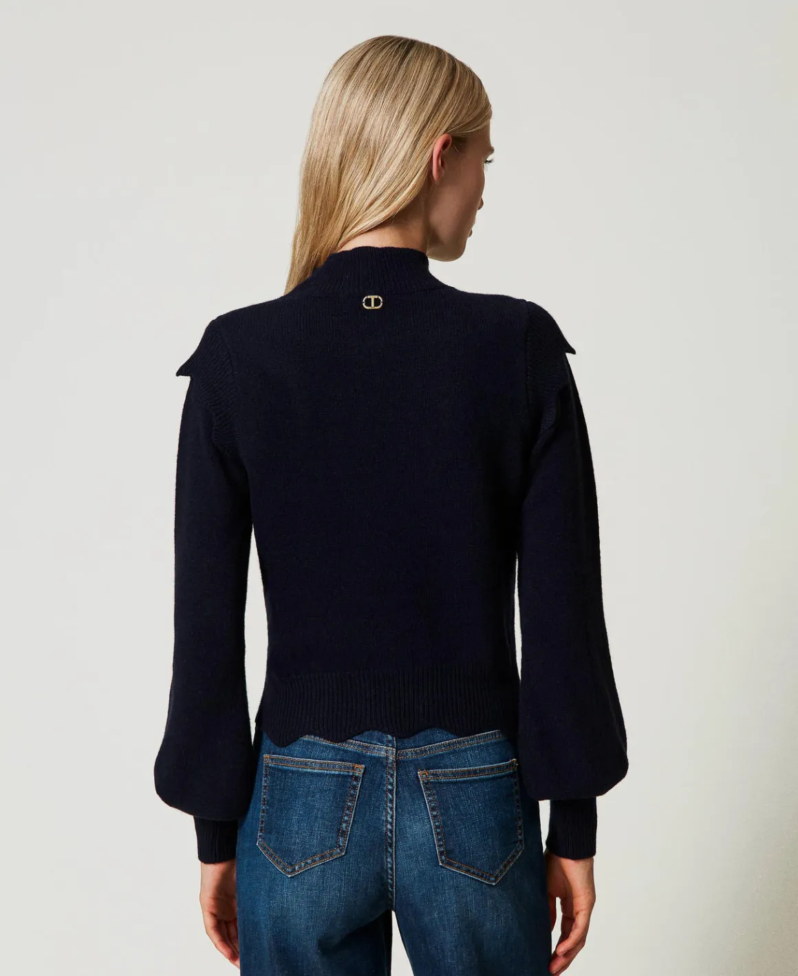 TWINSET Milano Maglia In Lana E Cashmere Con Smerli | Maglie E Cardigan