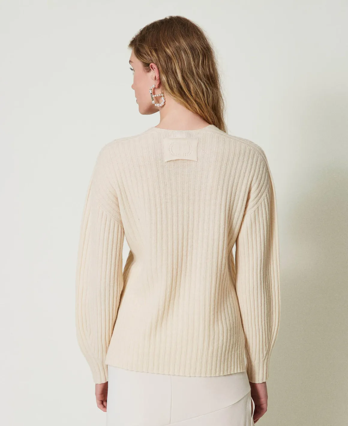 TWINSET Milano Maglia In Lana E Cashmere A Costine | Maglie E Cardigan