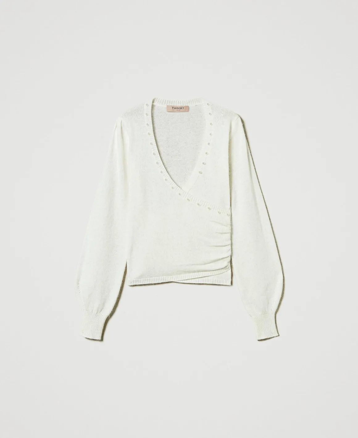TWINSET Milano Maglia In Misto Angora Con Perle | Maglie E Cardigan