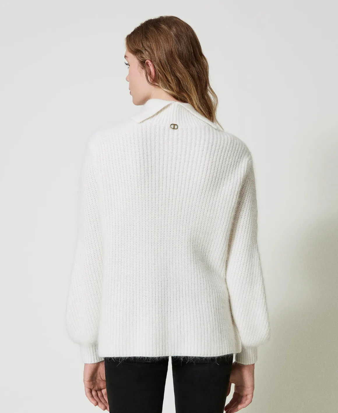 TWINSET Milano Maglia In Misto Angora Con Ricami | Maglie E Cardigan
