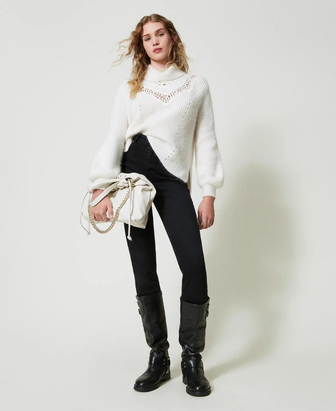 TWINSET Milano Maglia In Misto Angora Con Ricami | Maglie E Cardigan