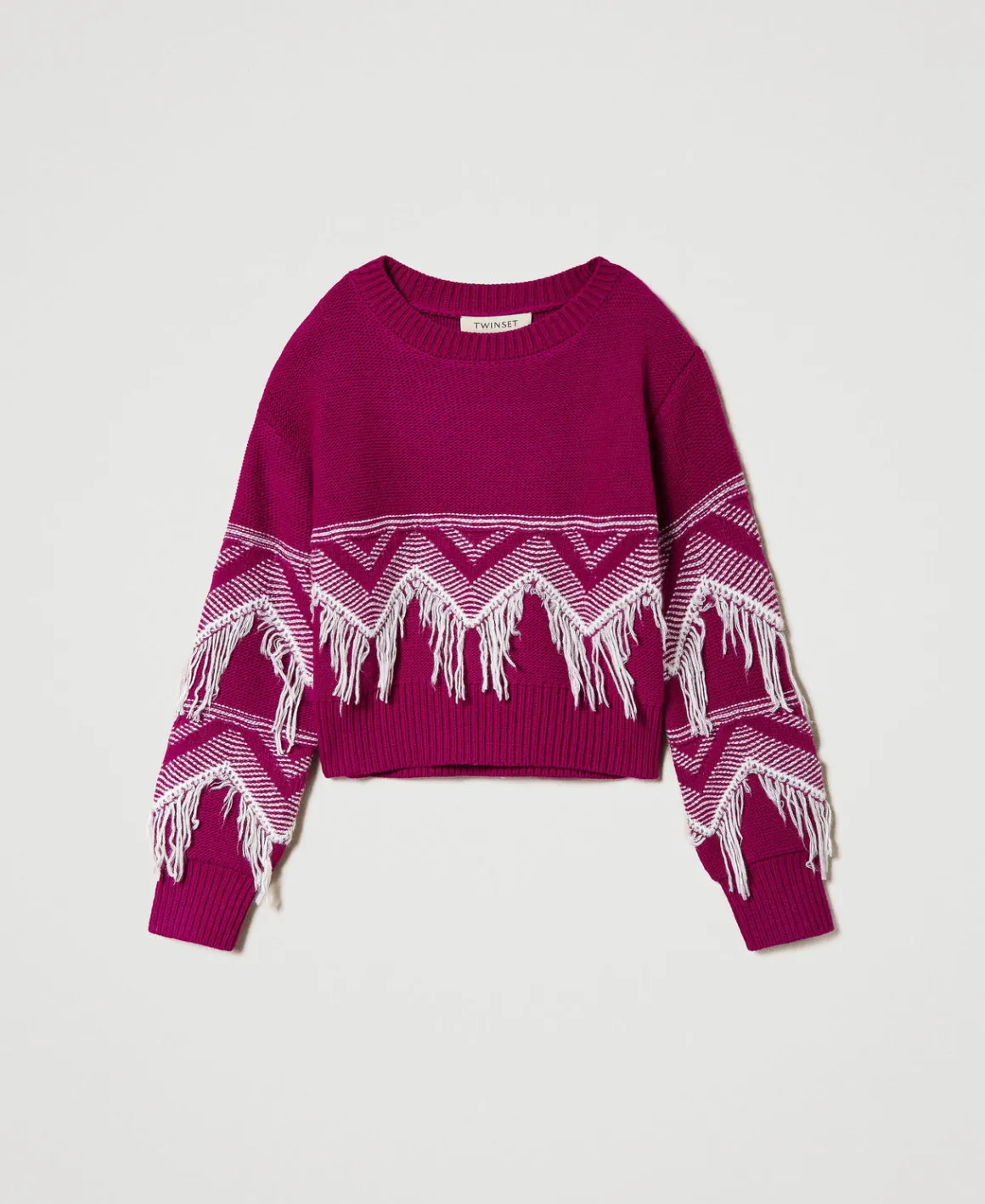 TWINSET Milano Maglia In Misto Lana Con Frange | Maglie E Cardigan