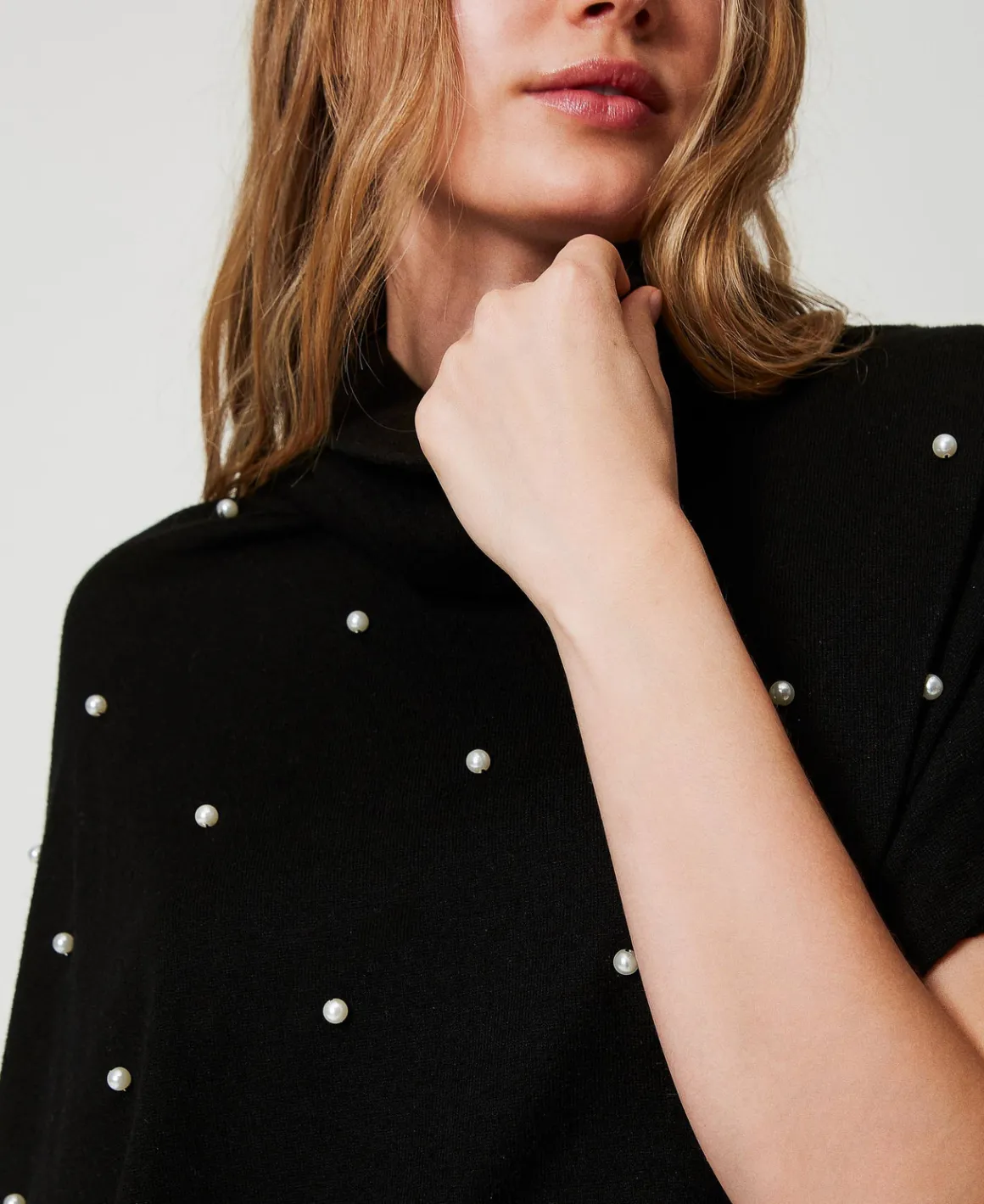 TWINSET Milano Maglia In Misto Lana Con Ricamo Di Perle | Maglie E Cardigan