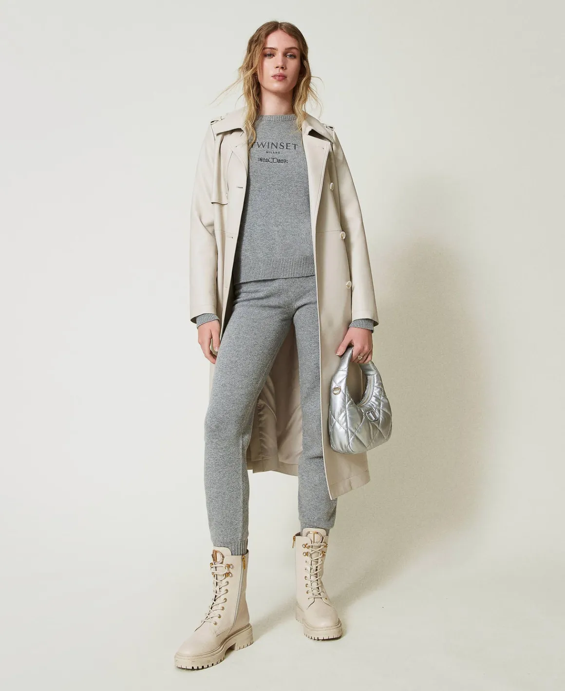 TWINSET Milano Maglia In Misto Lana Con Logo Ricamato | Maglie E Cardigan