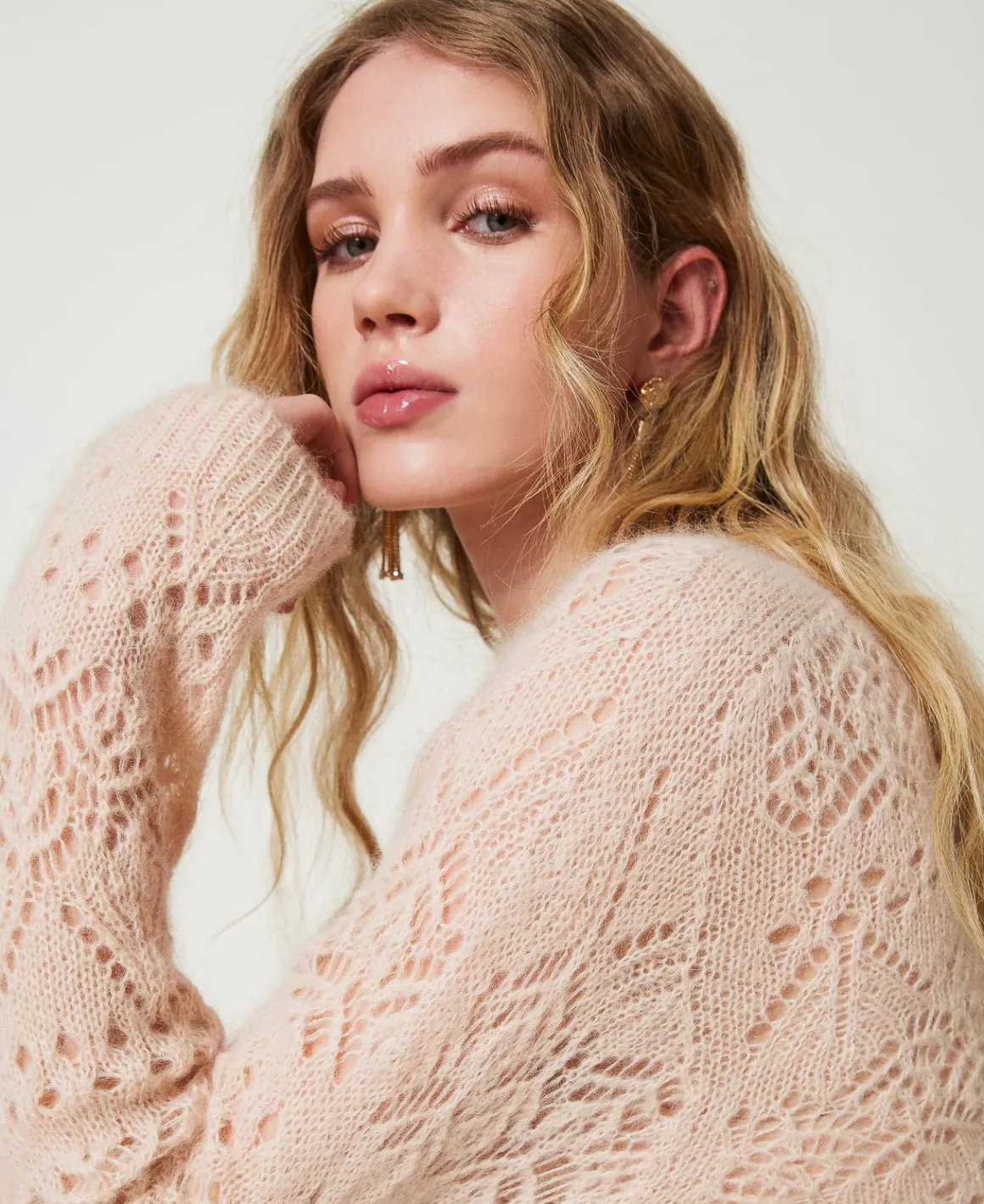 TWINSET Milano Maglia In Misto Mohair Mix Di Punti | Maglie E Cardigan