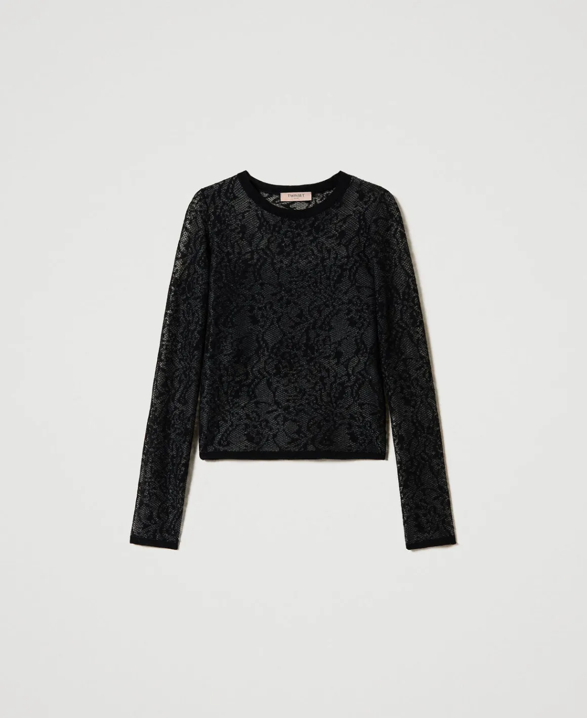 TWINSET Milano Maglia Jacquard Effetto Pizzo | Maglie E Cardigan