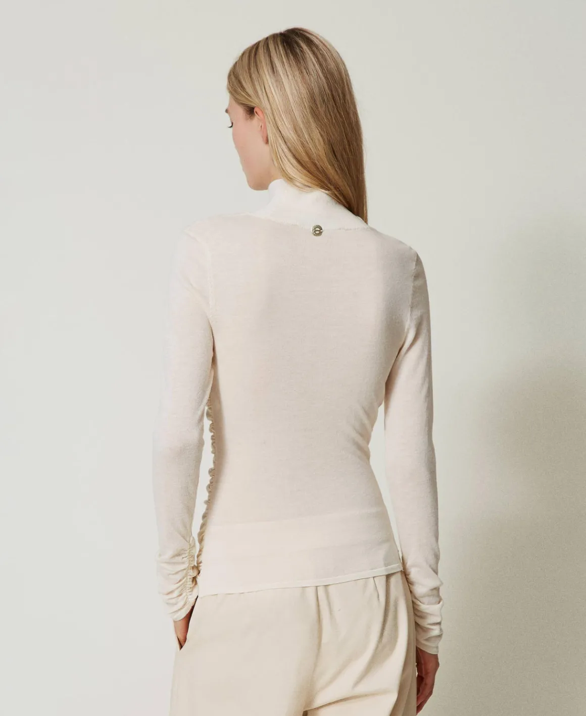 TWINSET Milano Maglia Lupetto Con Arricciatura | Maglie E Cardigan