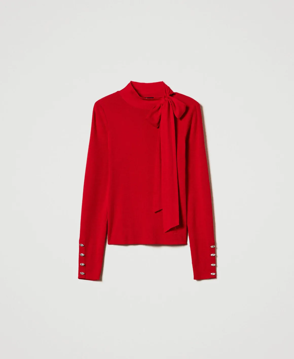 TWINSET Milano Maglia Lupetto Con Fiocco E Ricamo | Maglie E Cardigan