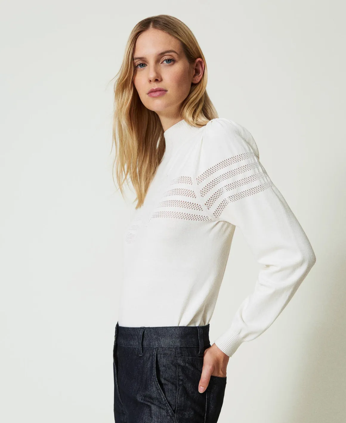 TWINSET Milano Maglia Lupetto Con Lavorazione Oval T | Maglie E Cardigan