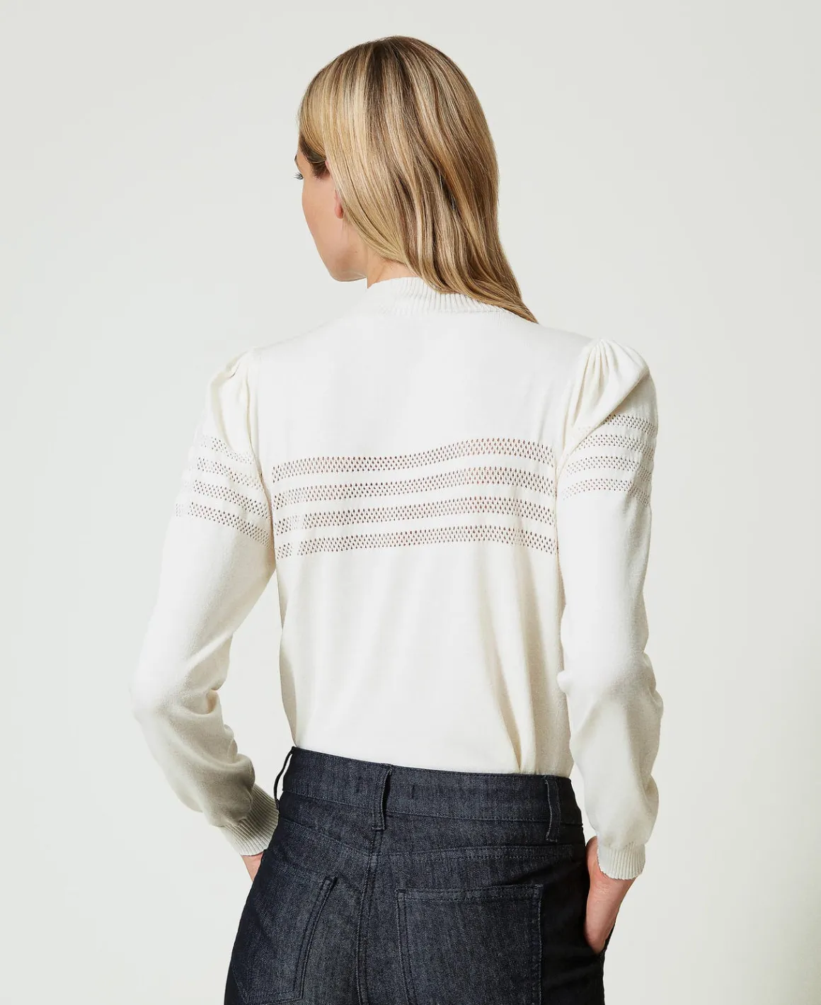 TWINSET Milano Maglia Lupetto Con Lavorazione Oval T | Maglie E Cardigan