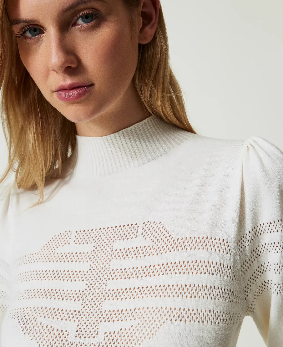TWINSET Milano Maglia Lupetto Con Lavorazione Oval T | Maglie E Cardigan