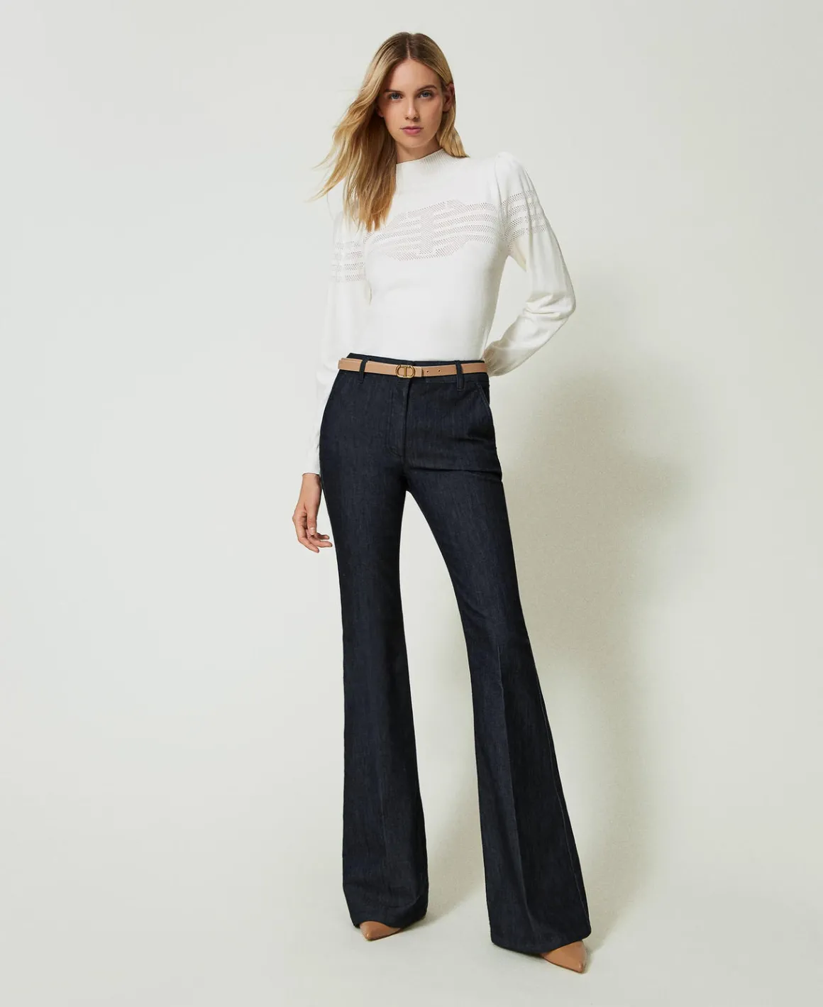 TWINSET Milano Maglia Lupetto Con Lavorazione Oval T | Maglie E Cardigan