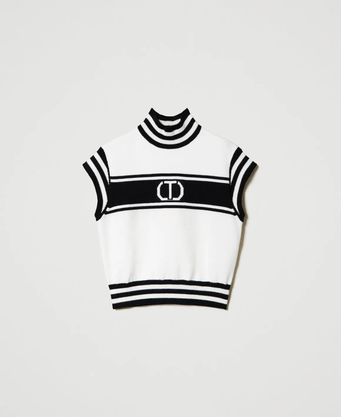 TWINSET Milano Maglia Lupetto Con Oval T Jacquard | Maglie E Cardigan