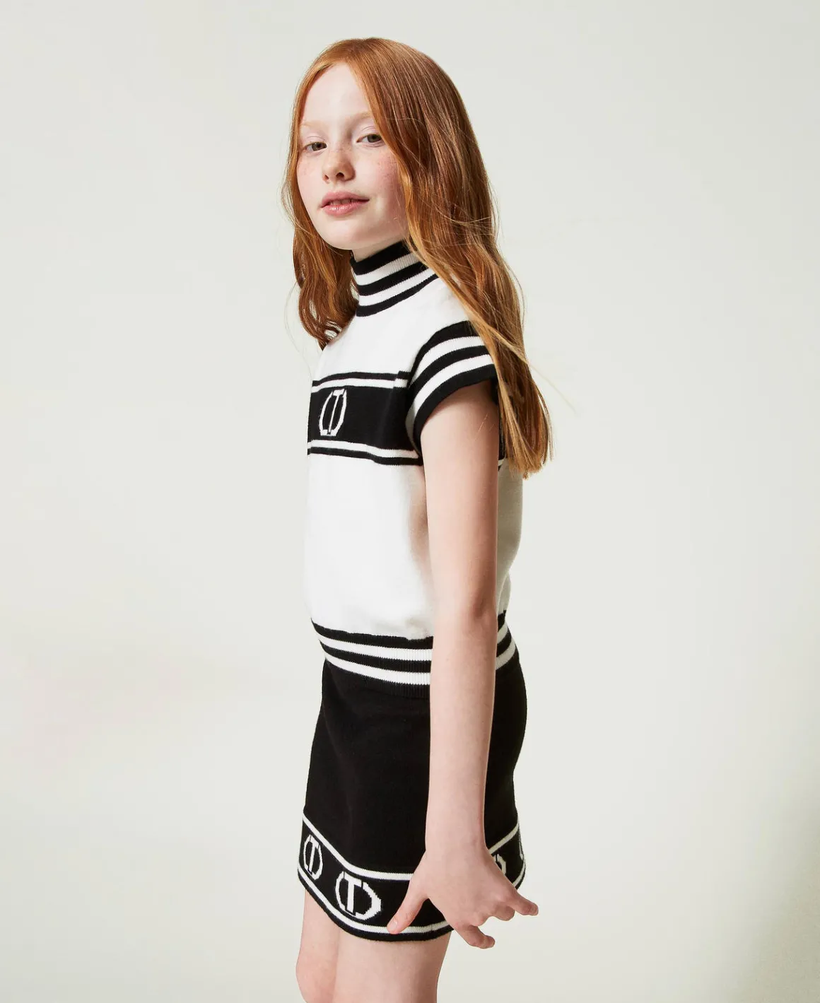 TWINSET Milano Maglia Lupetto Con Oval T Jacquard | Maglie E Cardigan