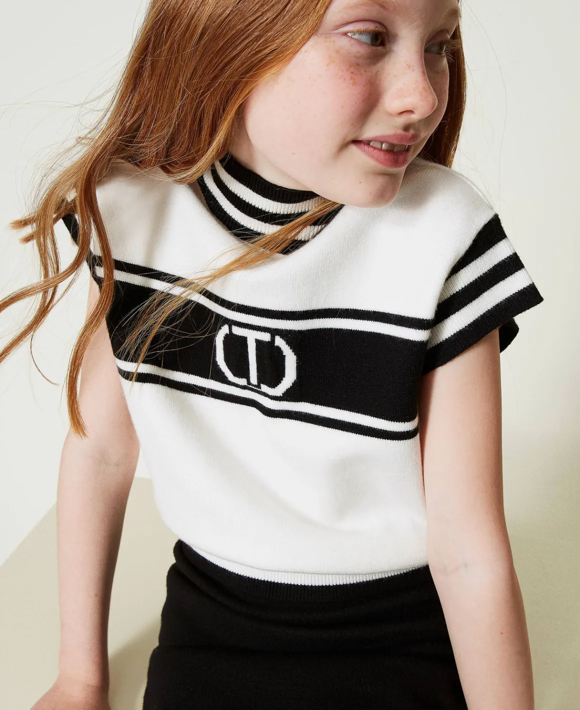 TWINSET Milano Maglia Lupetto Con Oval T Jacquard | Maglie E Cardigan