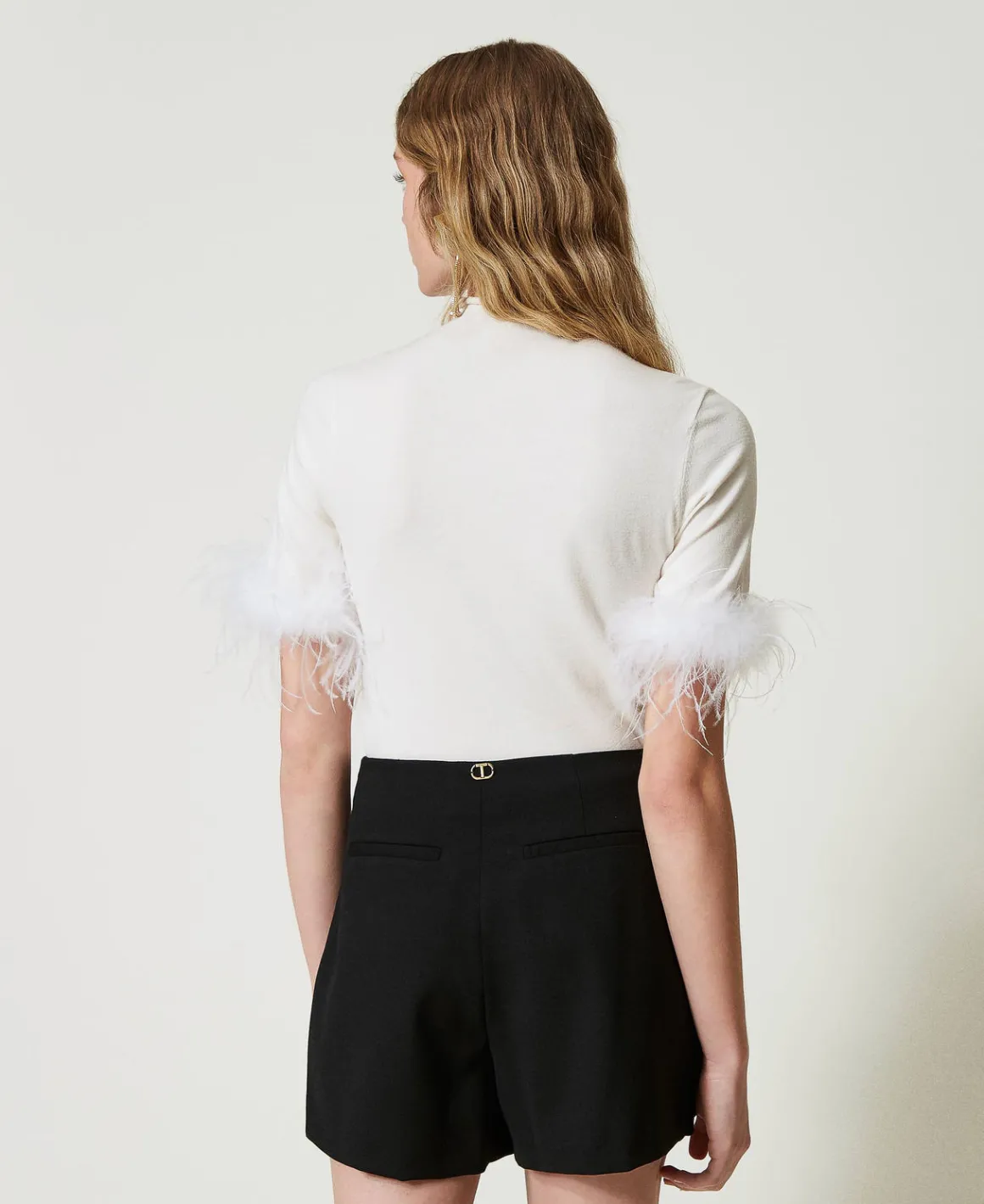 TWINSET Milano Maglia Lupetto Con Piume | Maglie E Cardigan