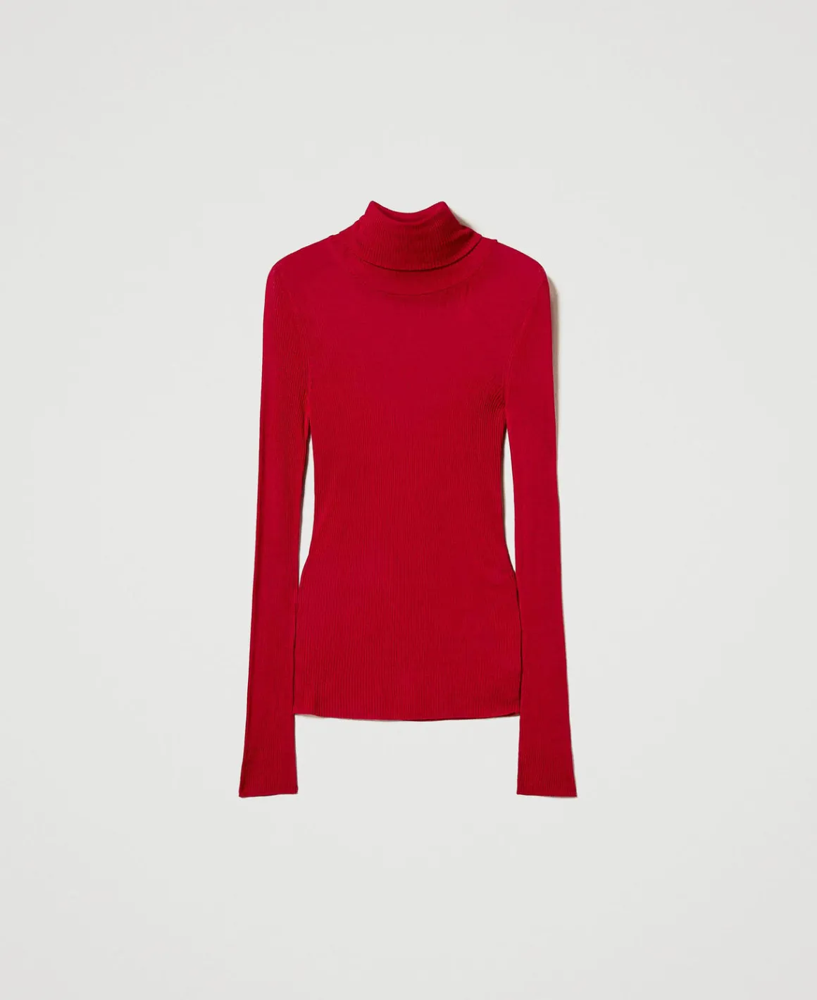 TWINSET Milano Maglia Lupetto Fitted In Viscosa | Maglie E Cardigan