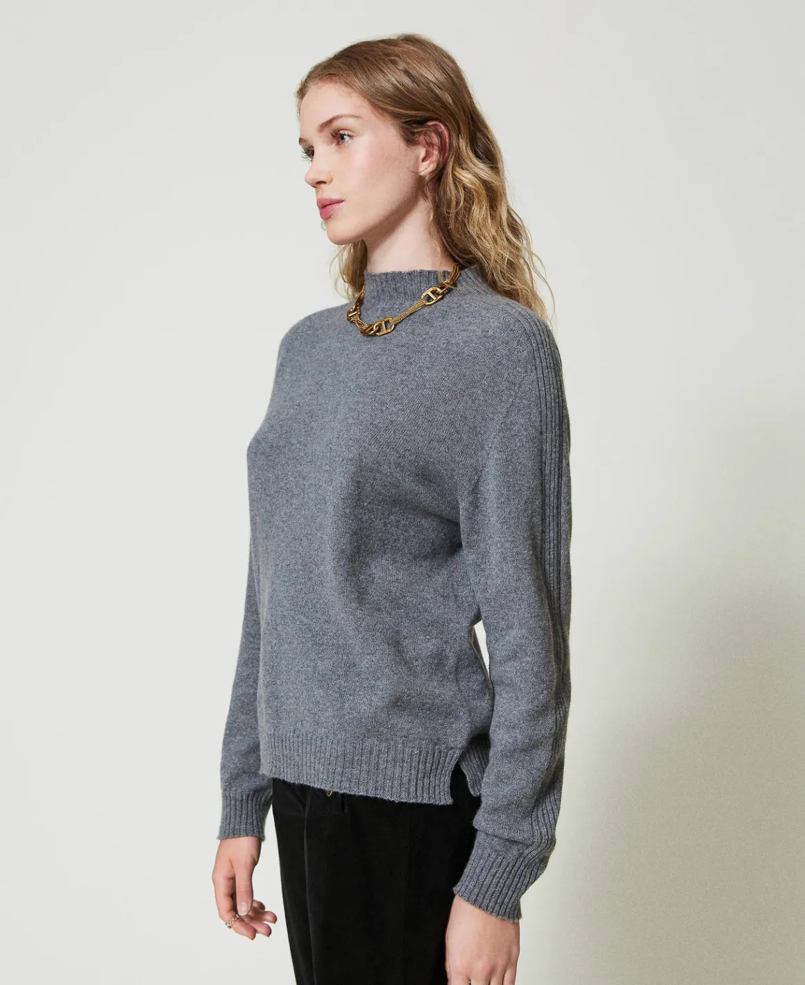 TWINSET Milano Maglia Lupetto In Cashmere | Maglie E Cardigan