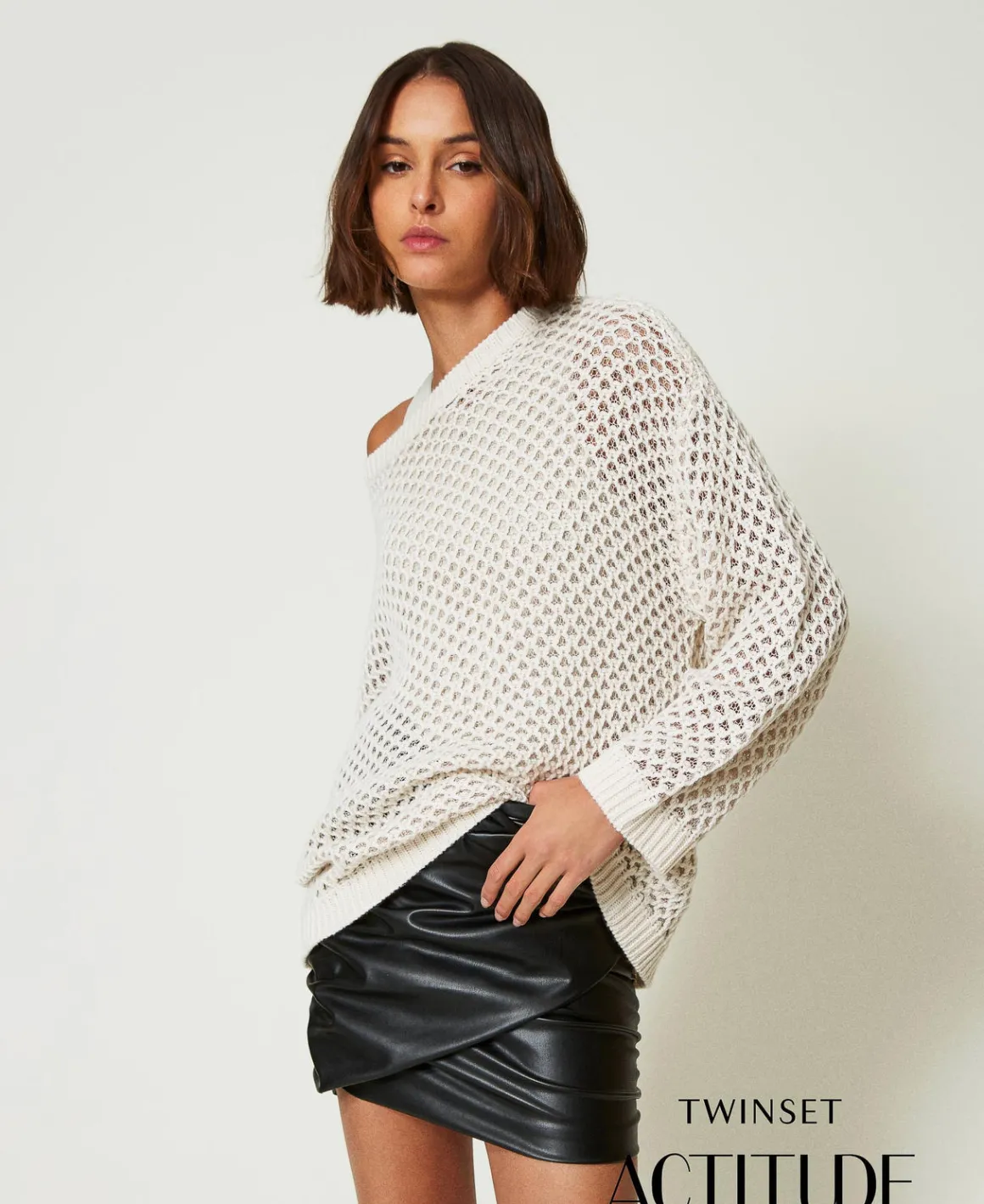 TWINSET Milano Maglia Over MYFO A Rete Con Lurex | Maglie E Cardigan