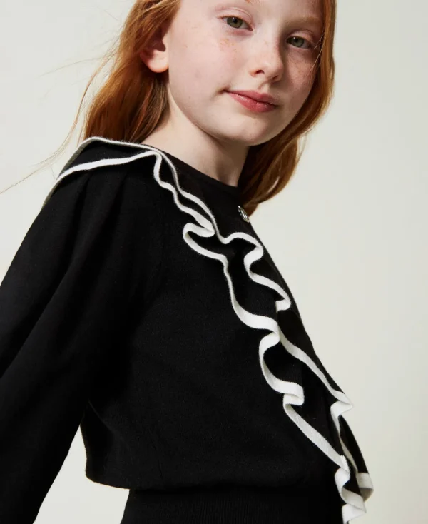 TWINSET Milano Maglia Regular Con Doppia Balza | Maglie E Cardigan