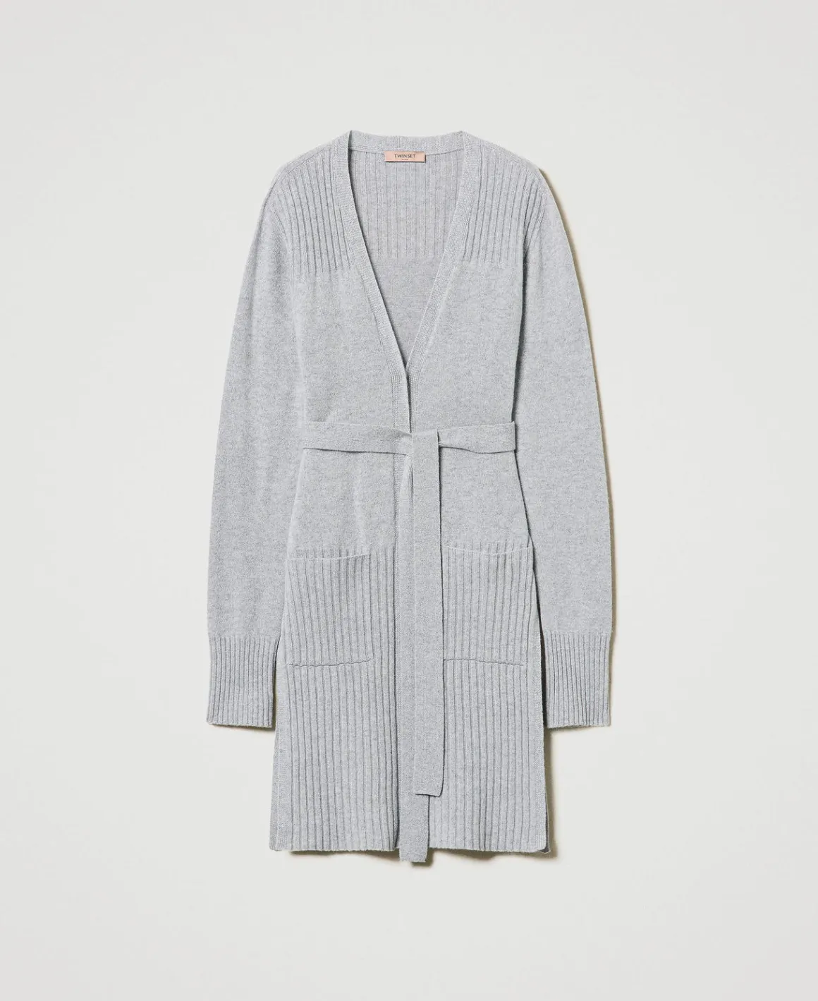 TWINSET Milano Maxi Cardigan In Misto Lana E Lurex | Maglie E Cardigan