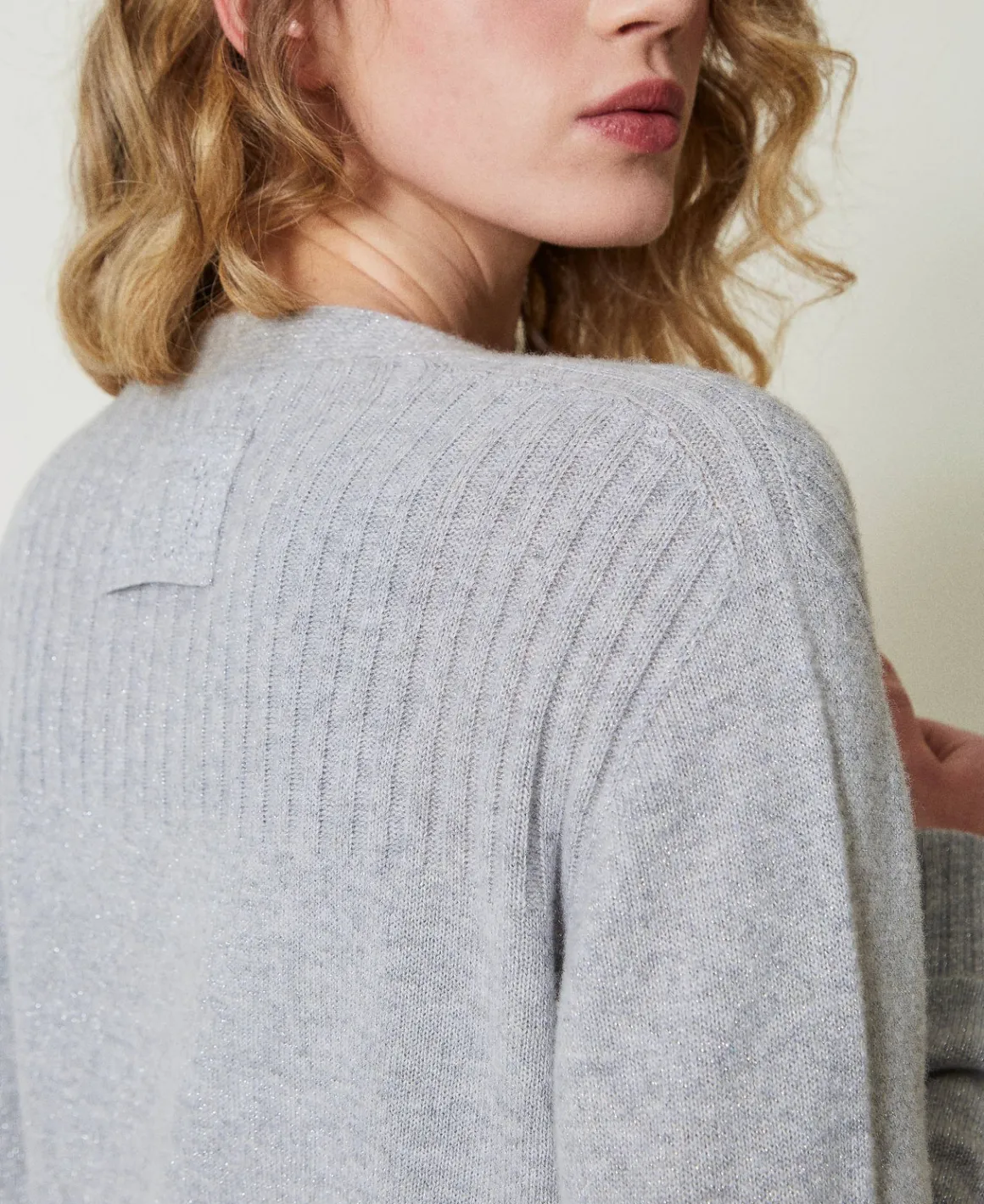 TWINSET Milano Maxi Cardigan In Misto Lana E Lurex | Maglie E Cardigan