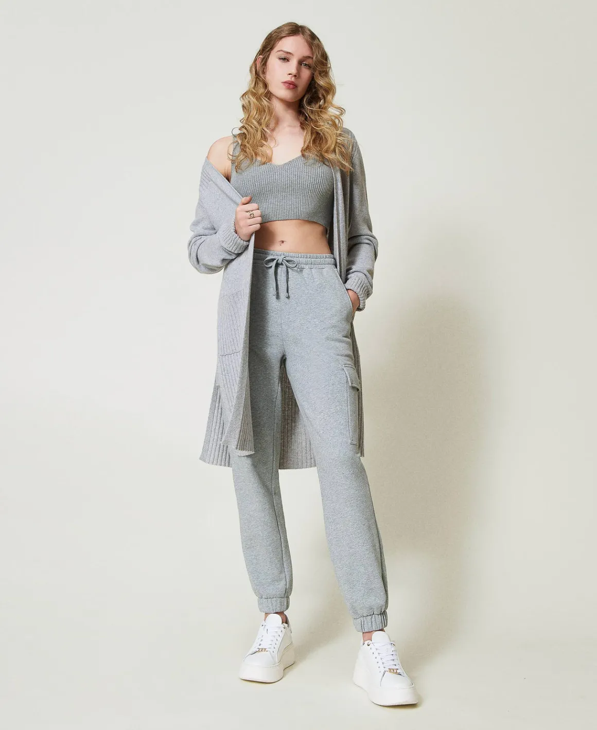 TWINSET Milano Maxi Cardigan In Misto Lana E Lurex | Maglie E Cardigan