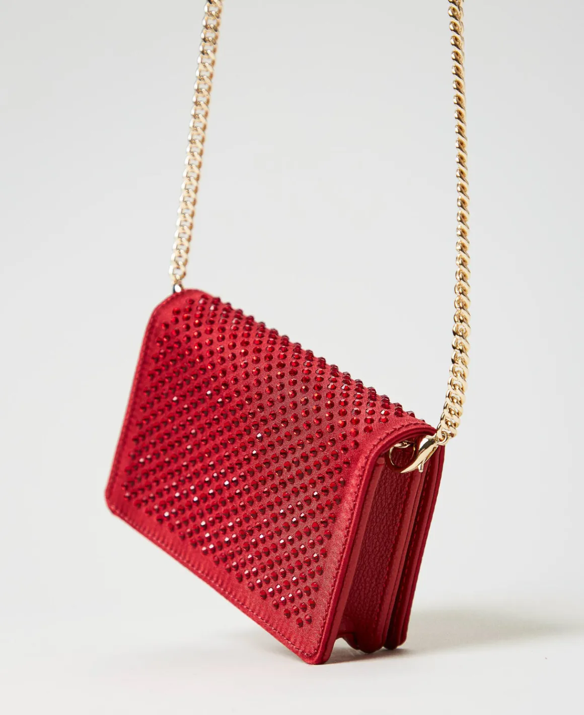 TWINSET Milano Mini Borsa A Tracolla In Raso Con Strass | Mini Borse | Borse A Mano