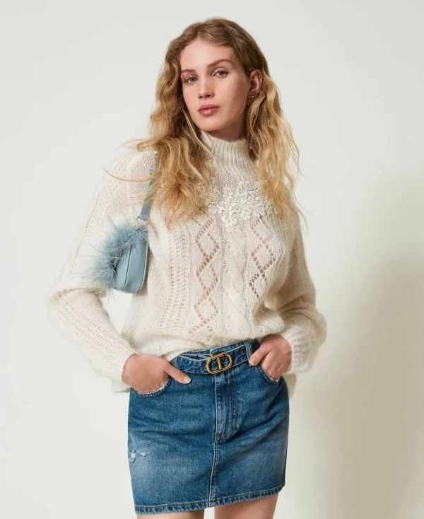 TWINSET Milano Minigonna In Jeans Con Cintura | Gonne