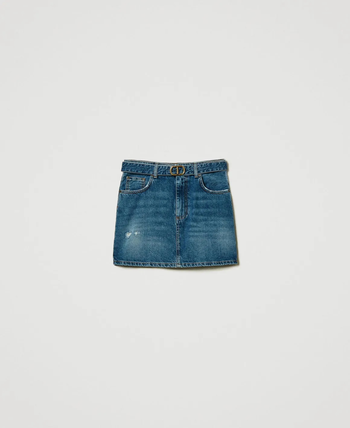 TWINSET Milano Minigonna In Jeans Con Cintura | Gonne